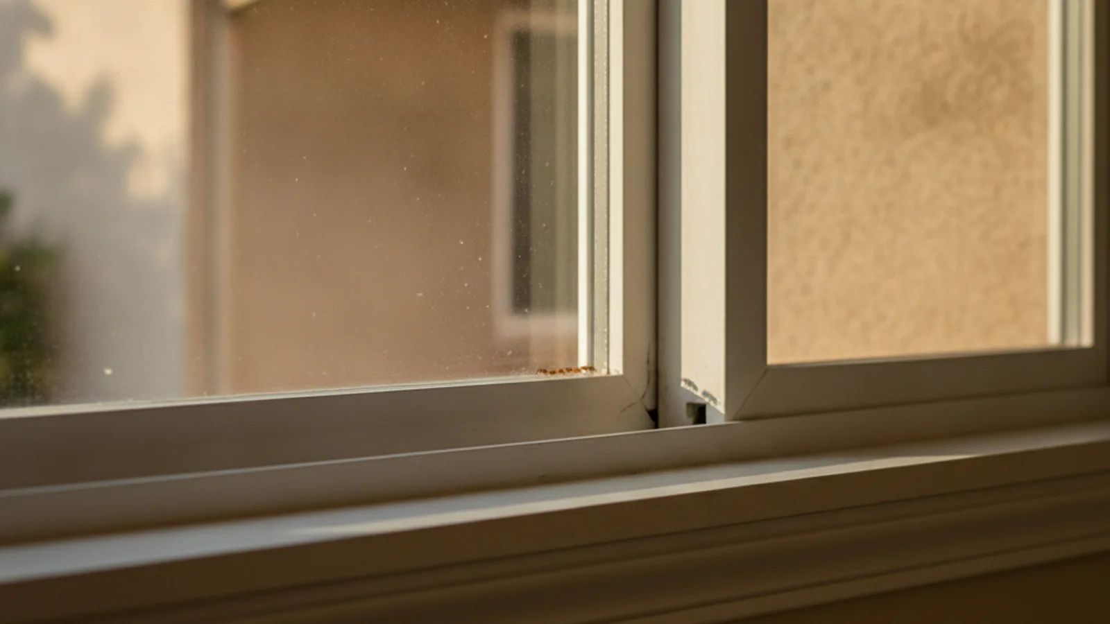 A trail of small ants entering a South Bay home through a windowsill
