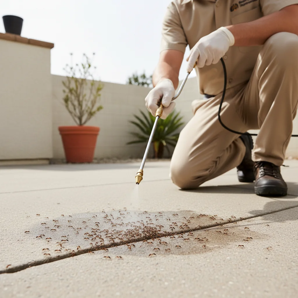 How professional ant treatment differs from DIY spray