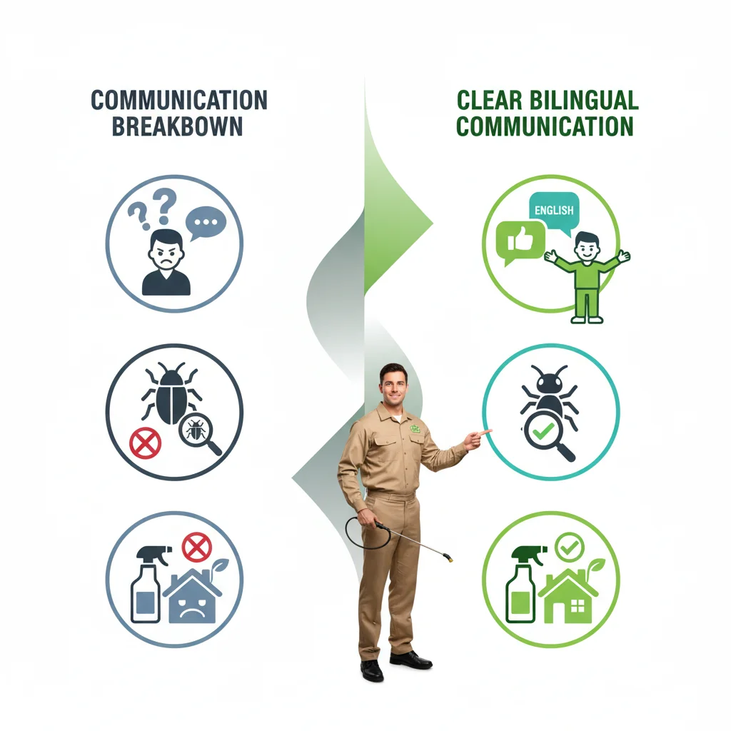 Infographic illustrating the benefits of clear communication in pest control