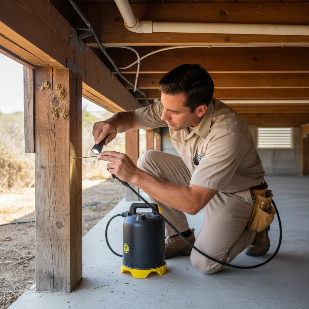 Termite inspection cost breakdown by home size in San Diego