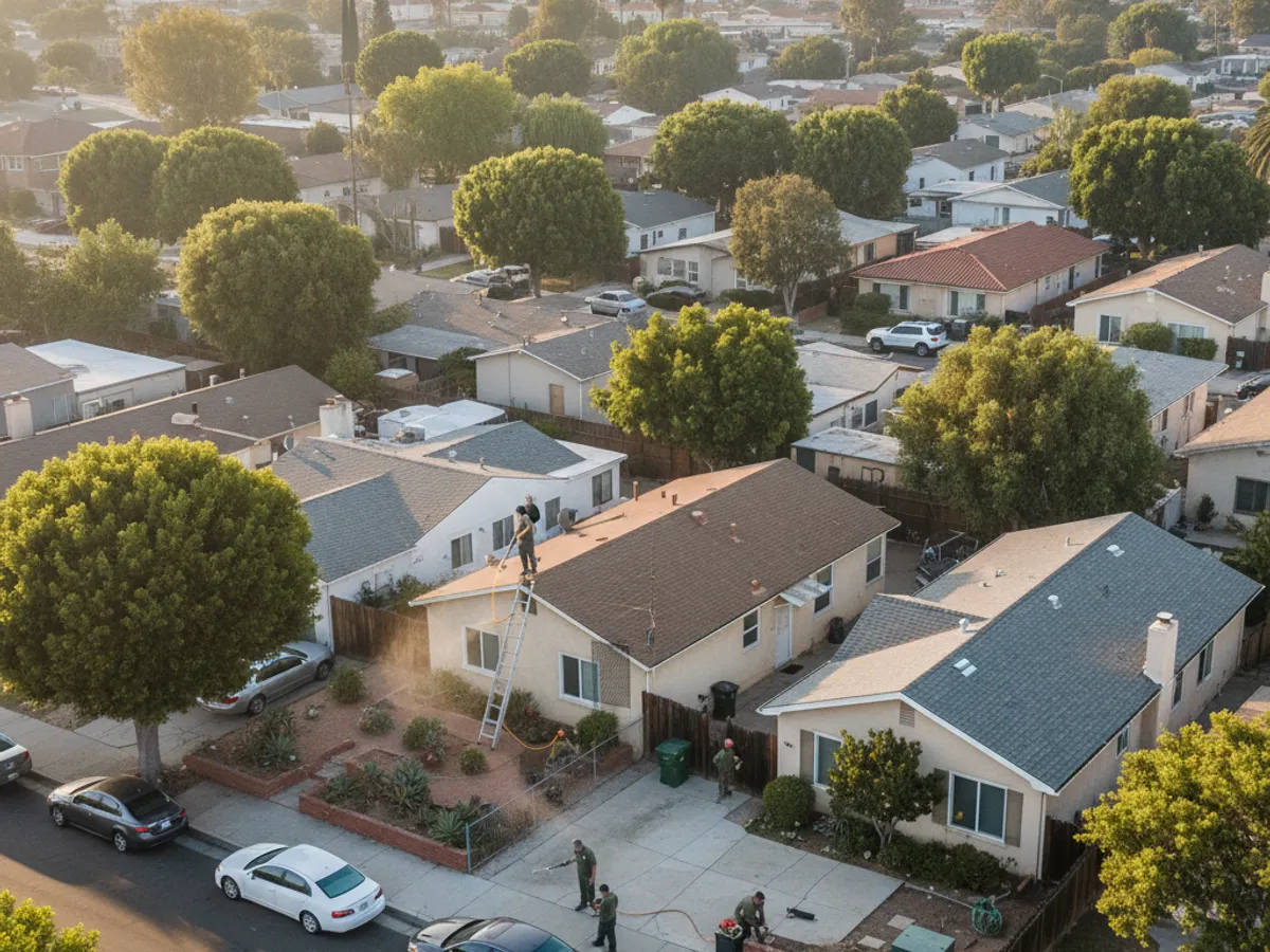 Central San Diego County neighborhood near Mira Mesa