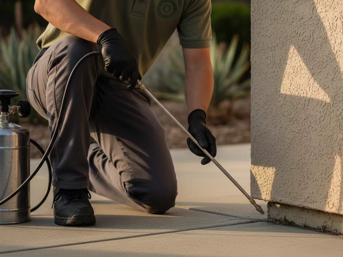 Ants detail work by a licensed pest control technician in La Jolla, CA