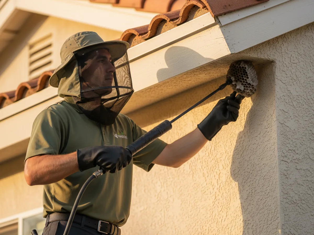 Wasps & Bees detail work by a licensed pest control technician in Rainbow, CA